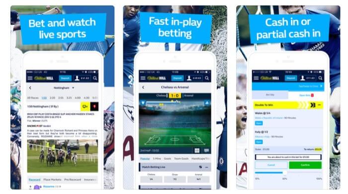William Hill sports betting app