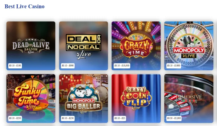 Spin and Win Live Casino