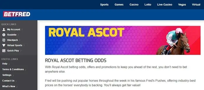 Betfred Royal Ascot Offers
