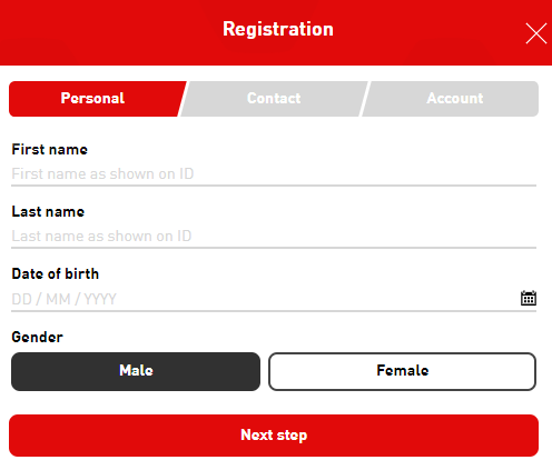 Virgin Bet Registration Process