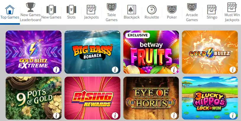 Betway Casino Games